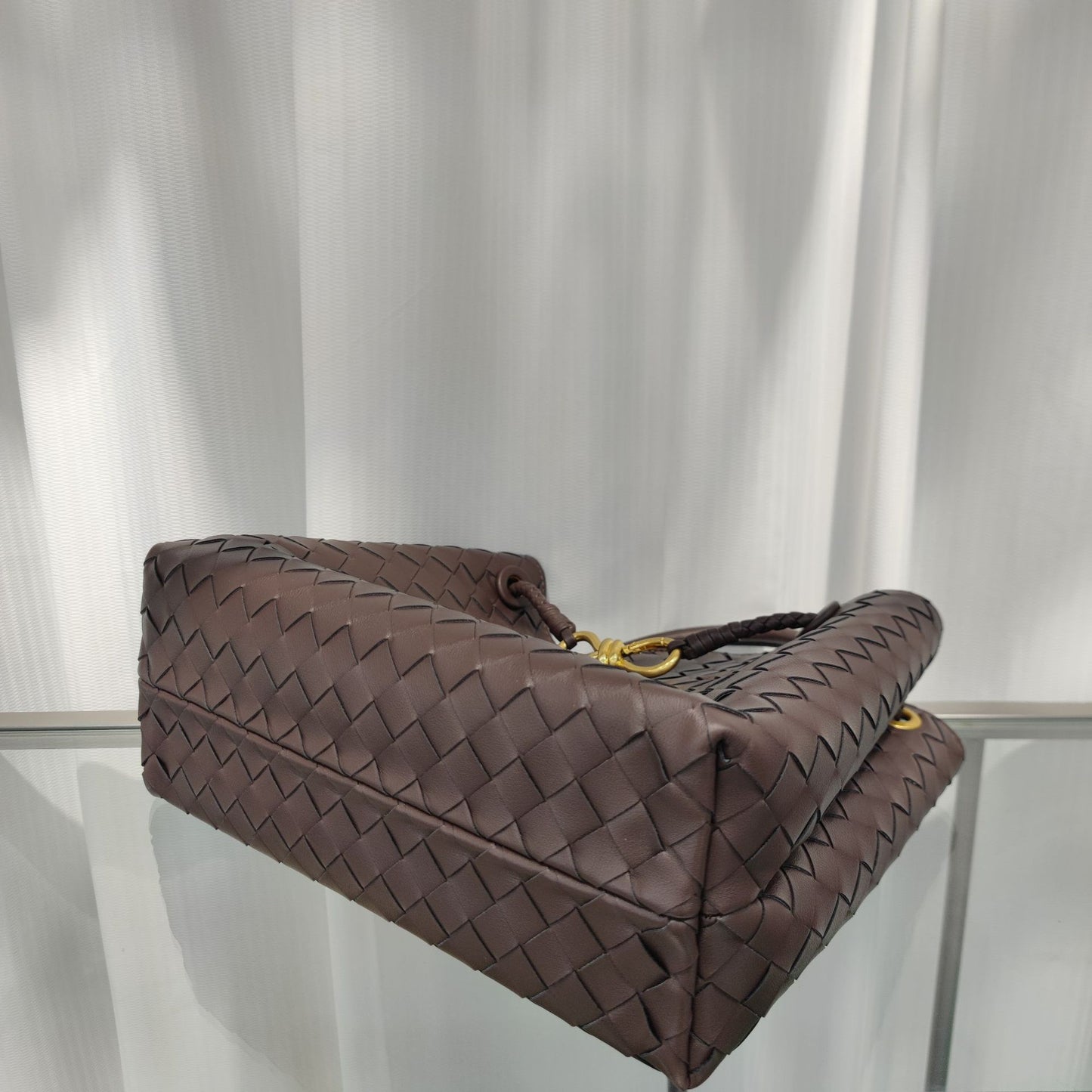 Intrecciato Weave Leather Bag