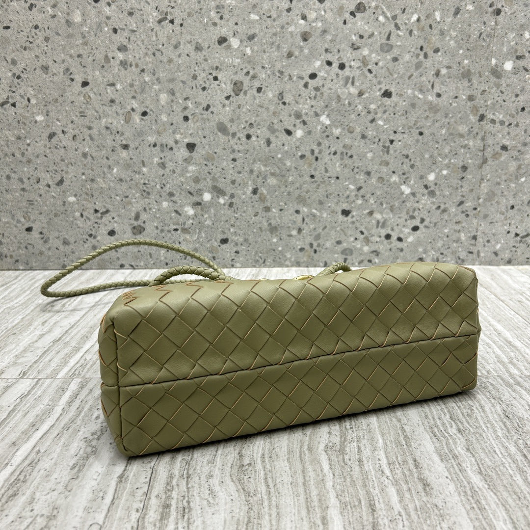 Intrecciato Weave Leather Bag