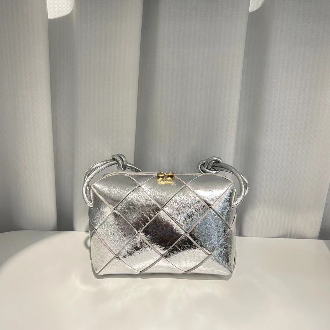 Woven Leather Camera Bag