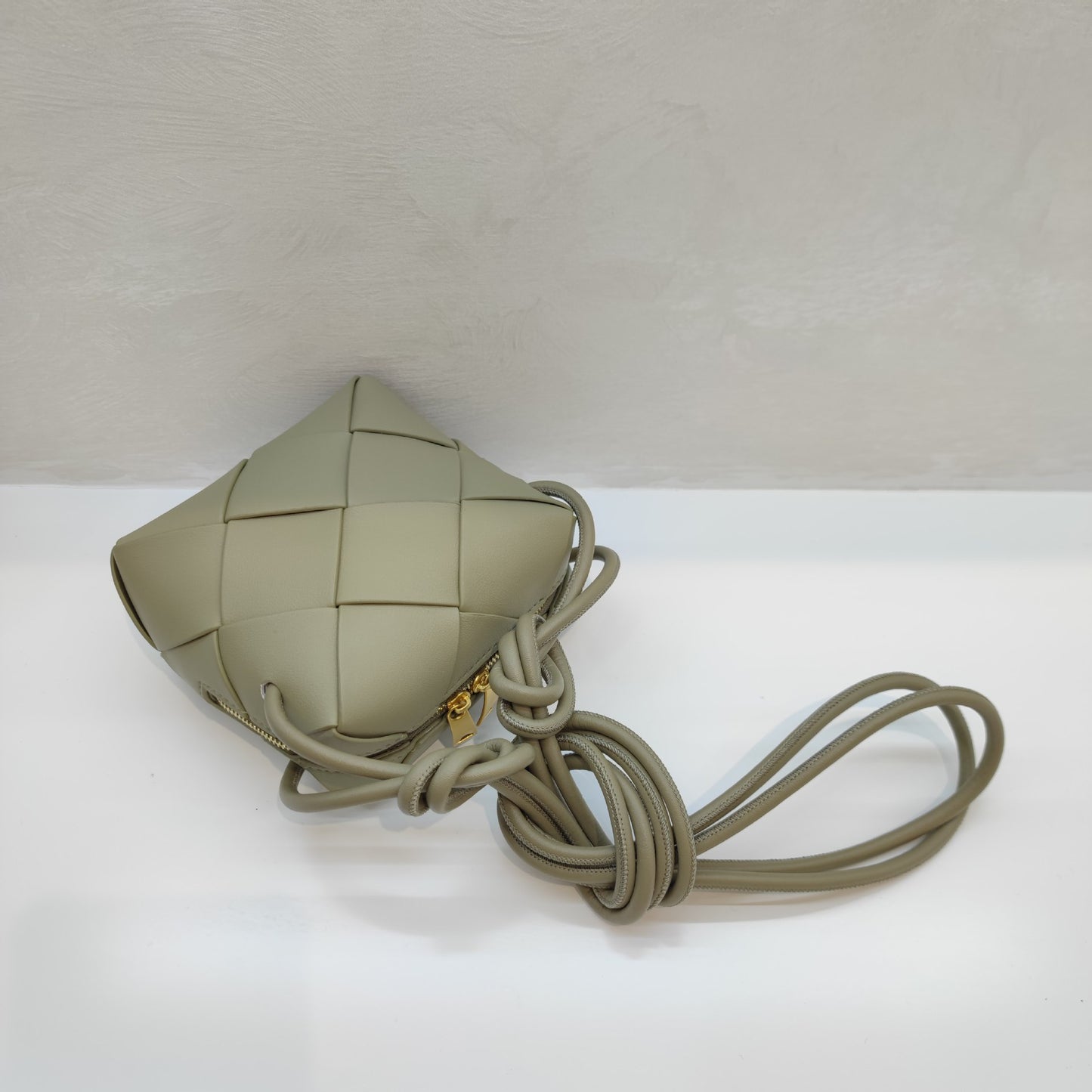 Woven Leather Camera Bag