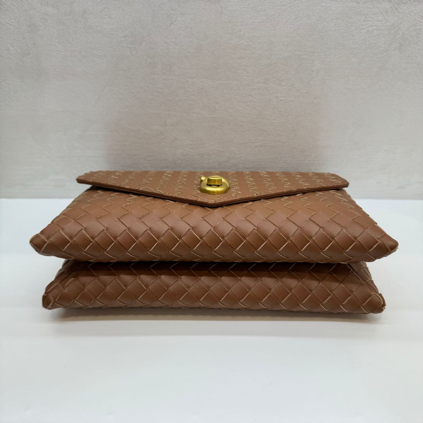 Knot Lock Leather Top Handle Bag