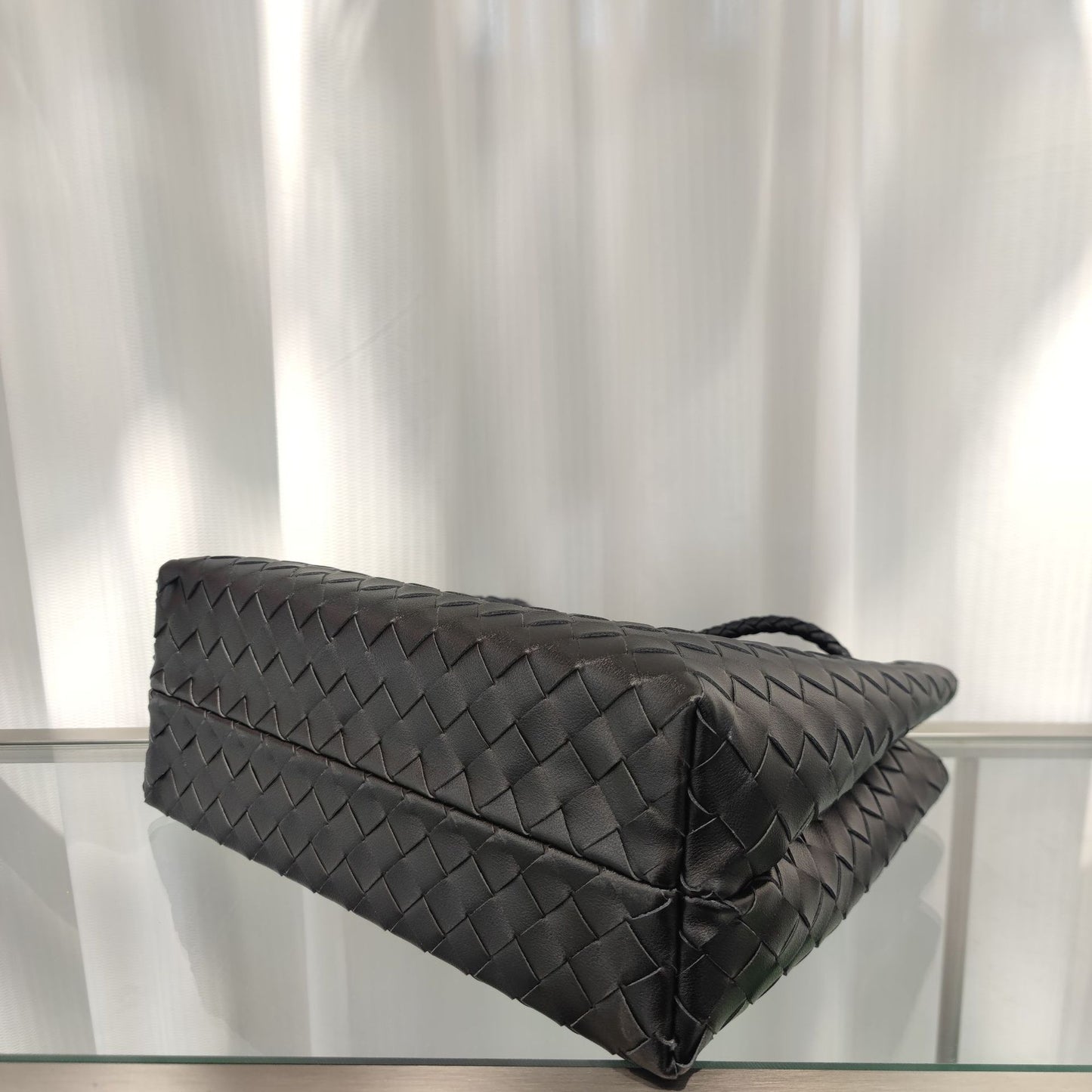 Intrecciato Weave Leather Bag