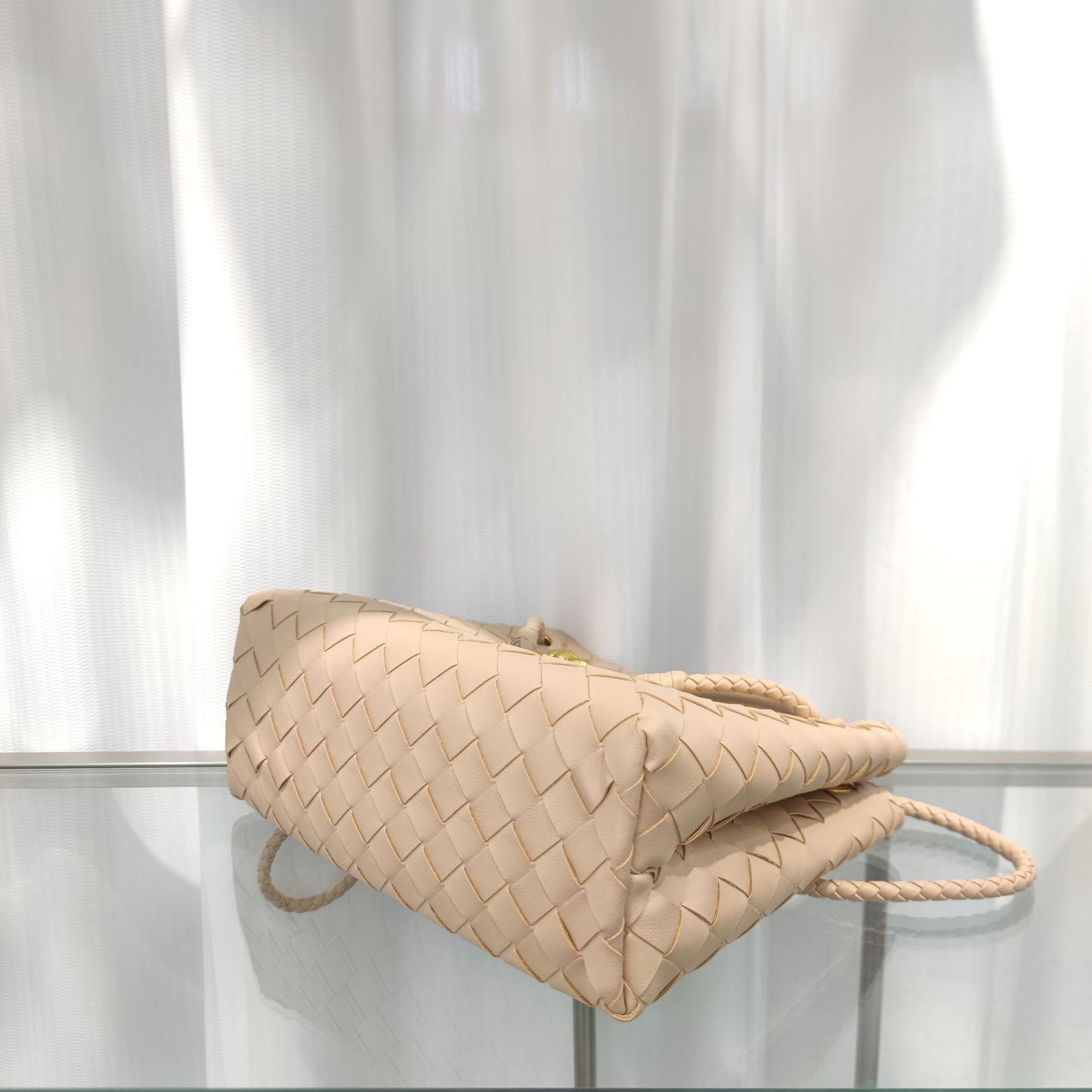 Intrecciato Weave Leather Bag