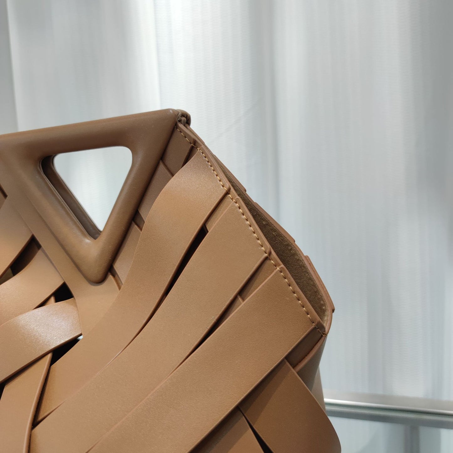 Leather Woven Handbag