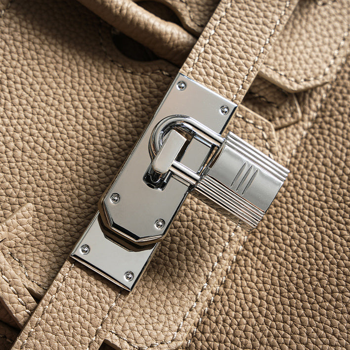 Leather Top Handle Bag