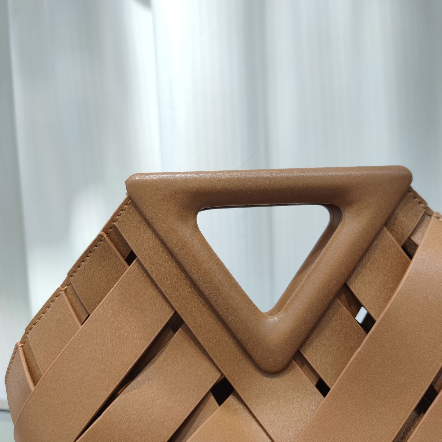 Leather Woven Handbag