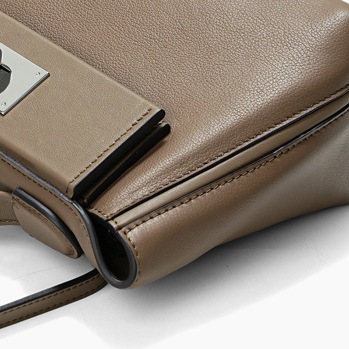Leather Top Handle Bag