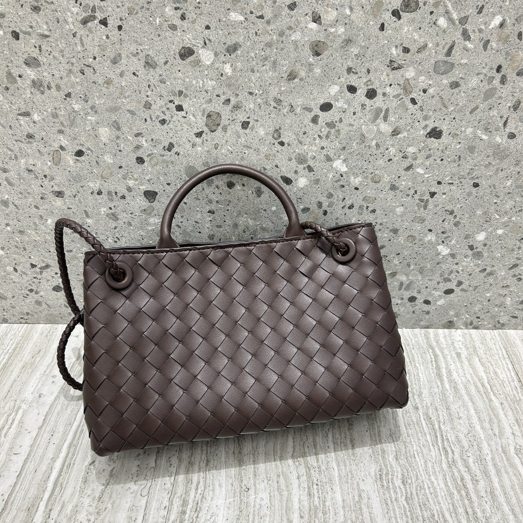 Intrecciato Weave Leather Bag