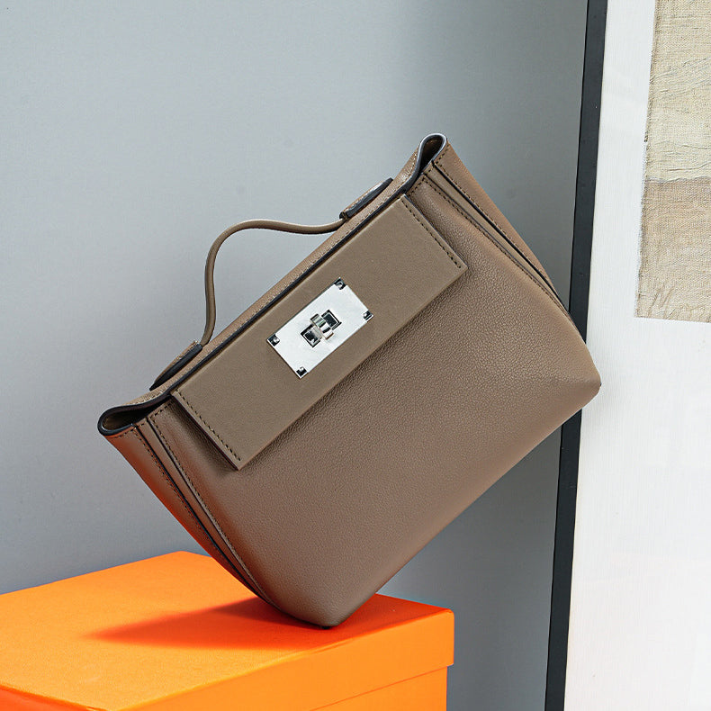 Leather Top Handle Bag