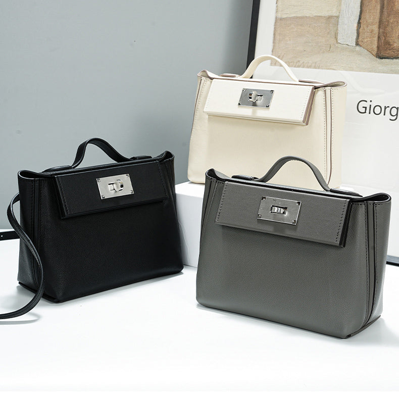Leather Top Handle Bag