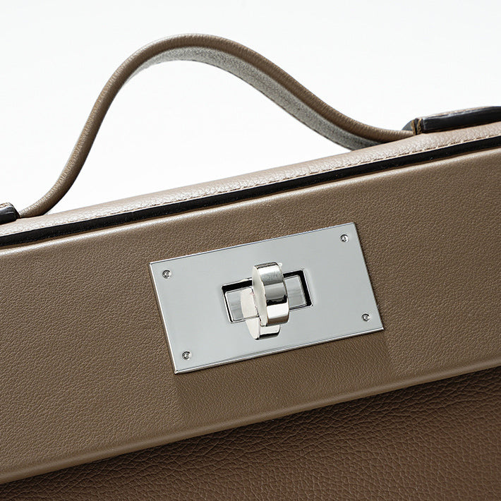 Leather Top Handle Bag