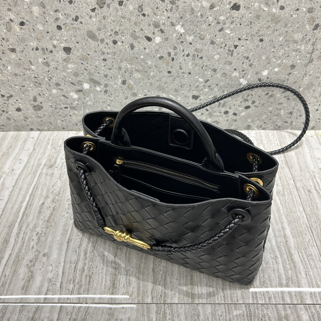 Intrecciato Weave Leather Bag