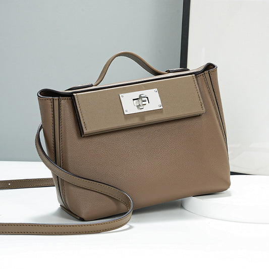 Leather Top Handle Bag
