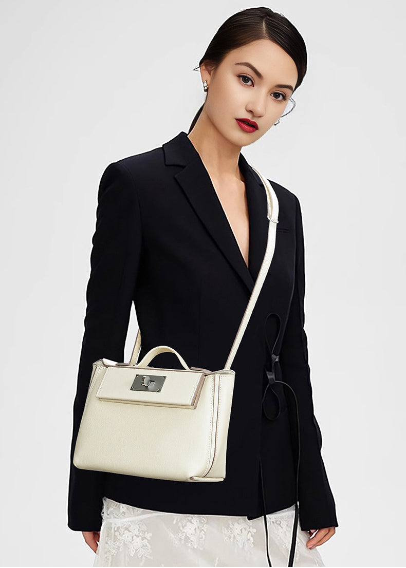 Leather Top Handle Bag