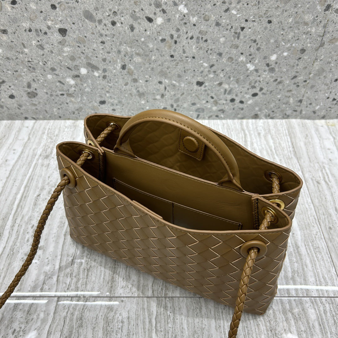 Intrecciato Weave Leather Bag