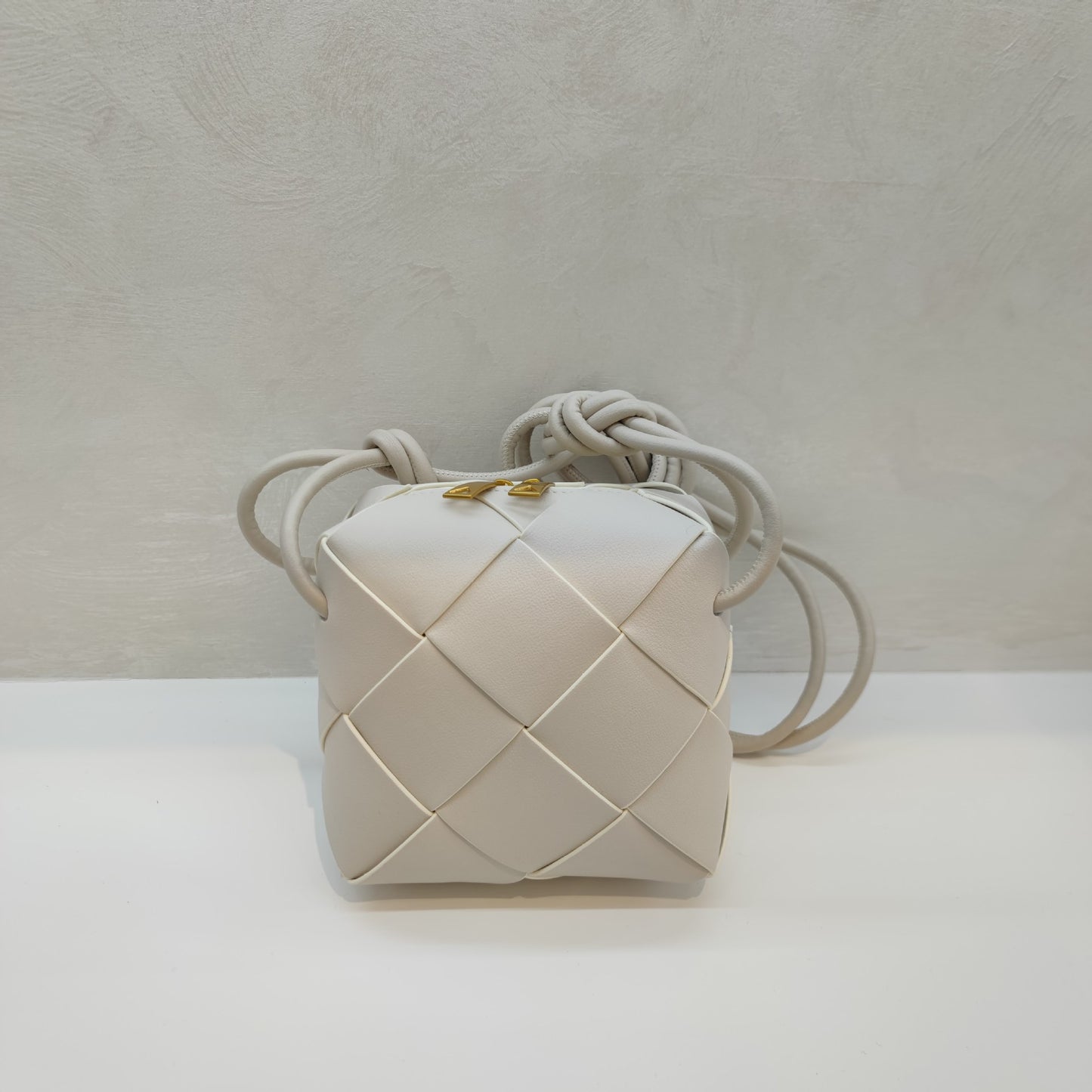 Woven Leather Camera Bag