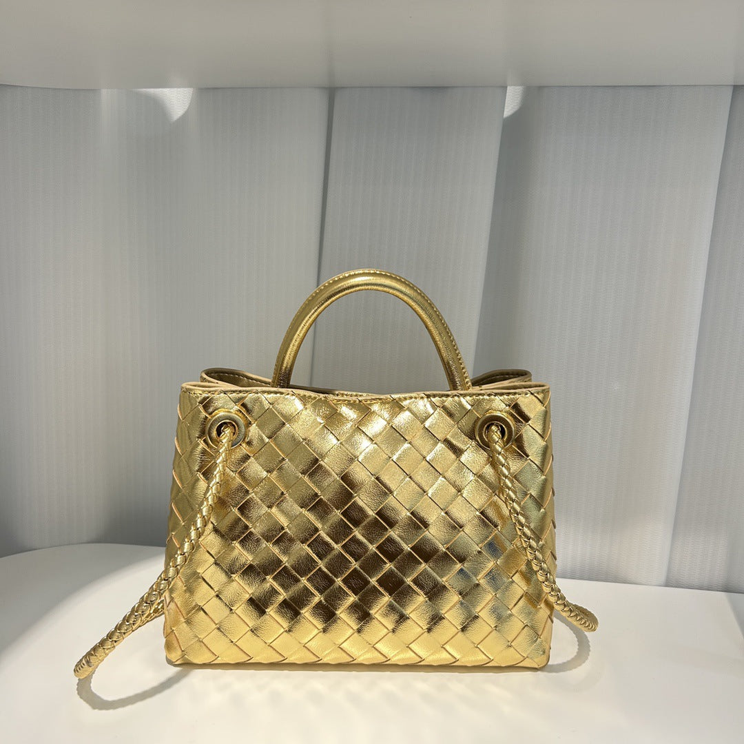 Intrecciato Weave Leather Bag