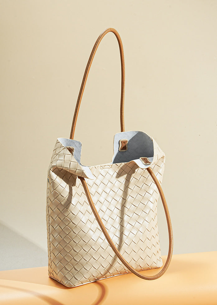 Intrecciato Weave Leather Tote Bag