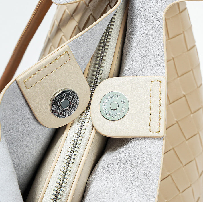 Intrecciato Weave Leather Tote Bag
