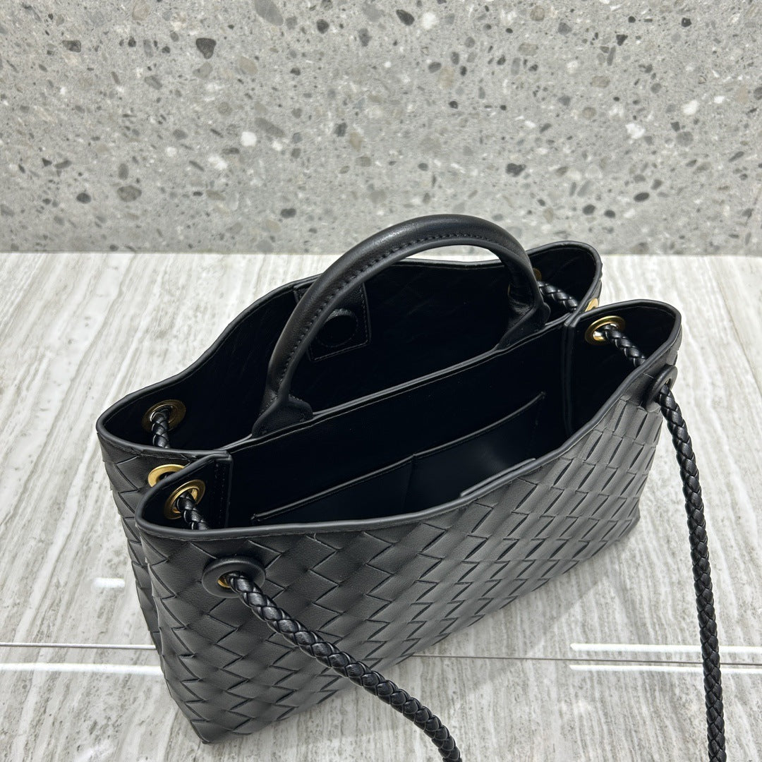 Intrecciato Weave Leather Bag