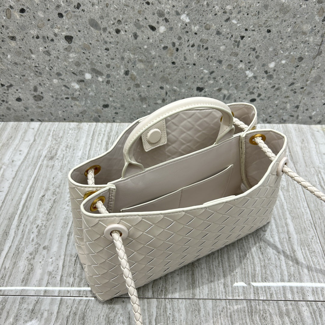 Intrecciato Weave Leather Bag