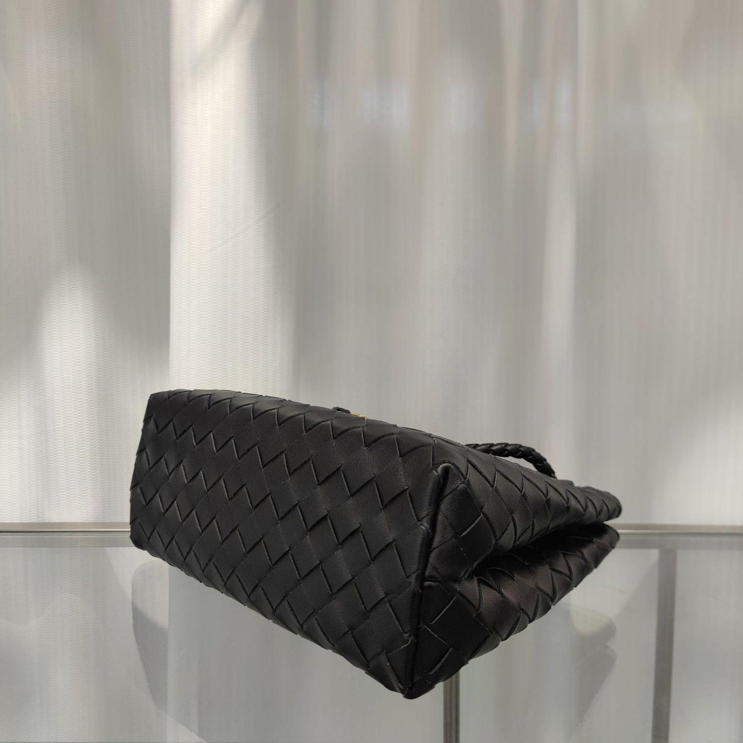 Intrecciato Weave Leather Bag