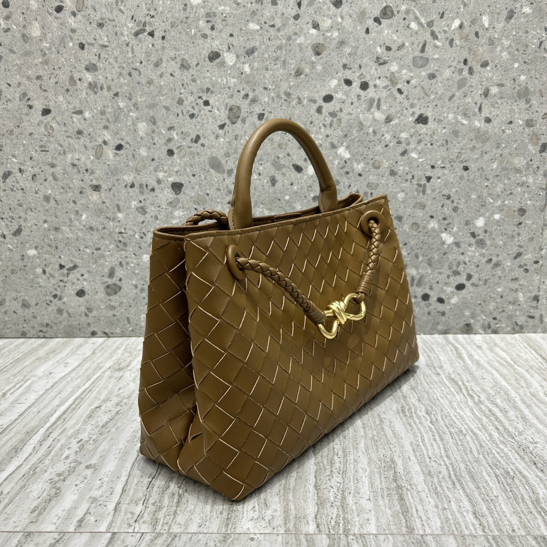 Intrecciato Weave Leather Bag