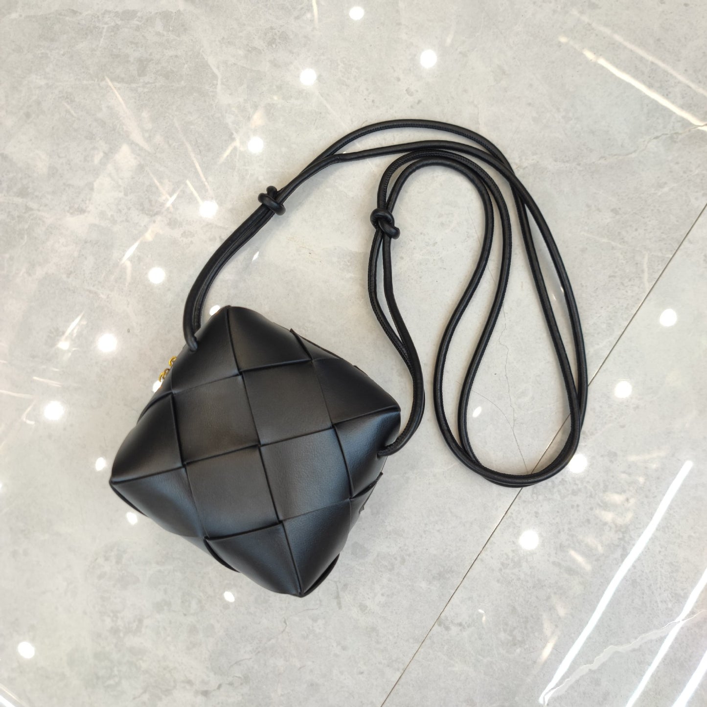 Woven Leather Camera Bag