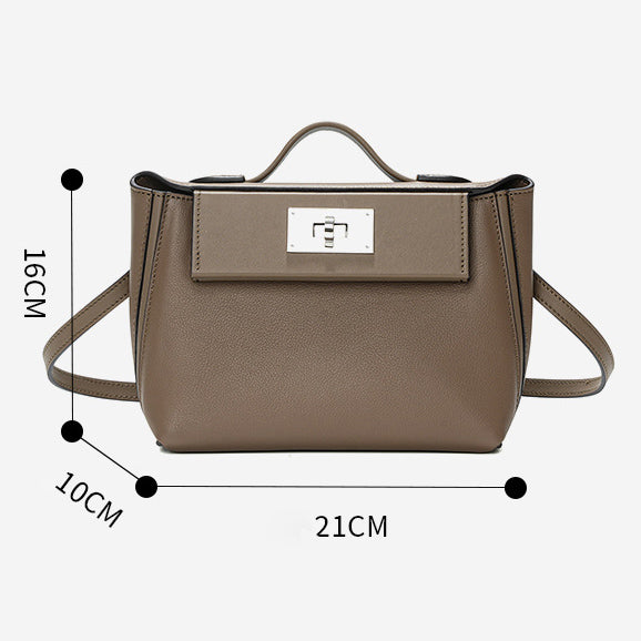 Leather Top Handle Bag