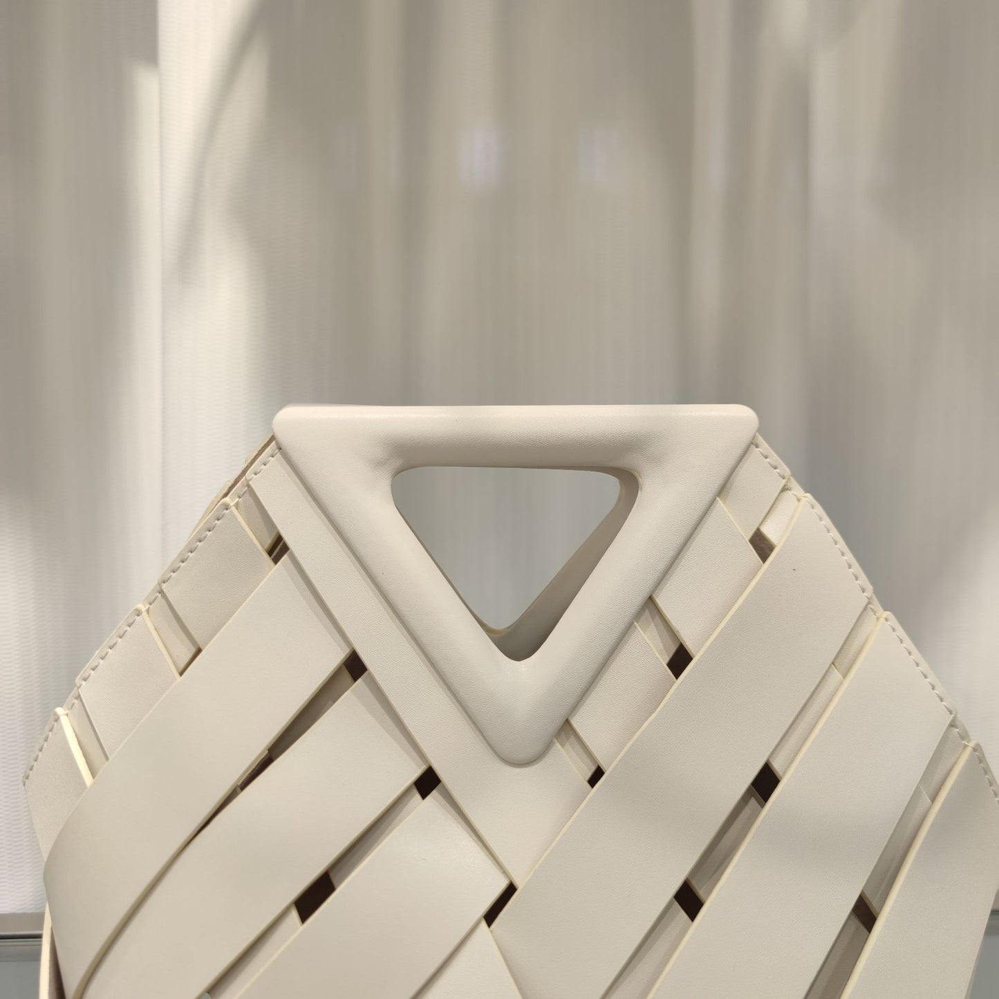 Leather Woven Handbag