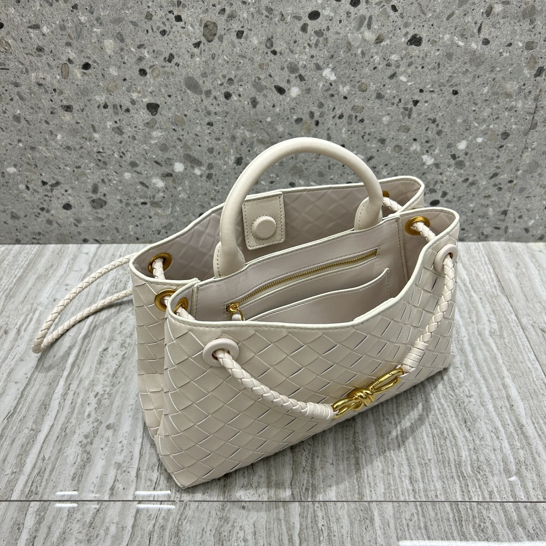 Intrecciato Weave Leather Bag