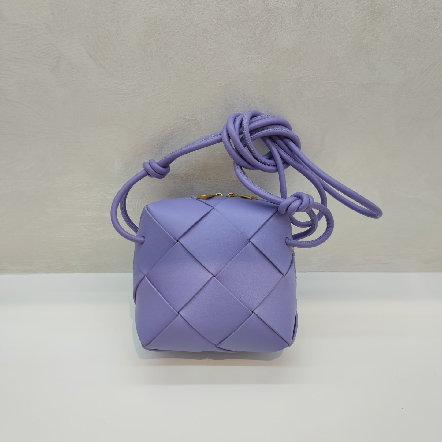 Woven Leather Camera Bag