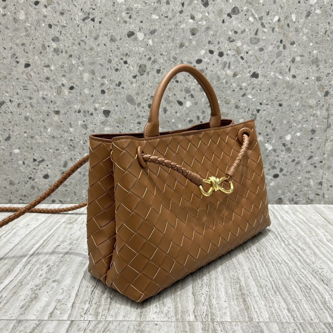 Intrecciato Weave Leather Bag