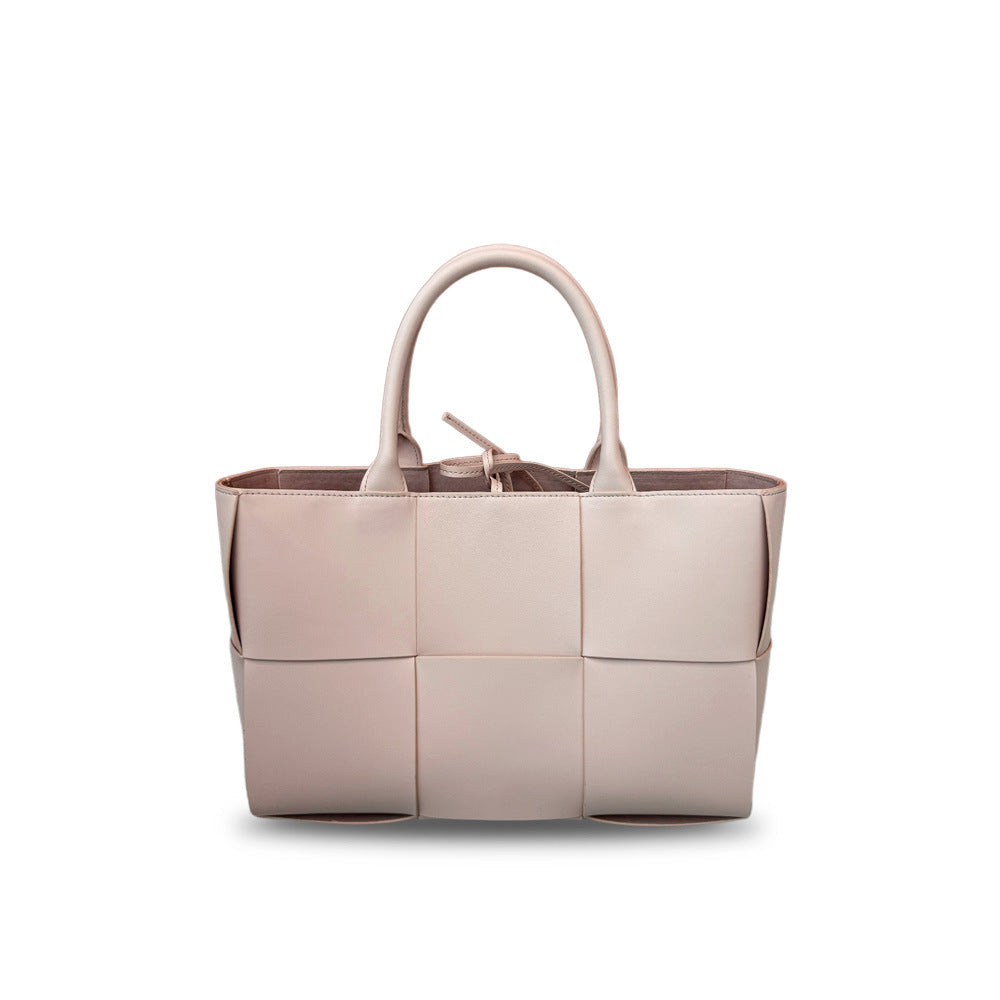 Intrecciato Weave Leather Tote Bag