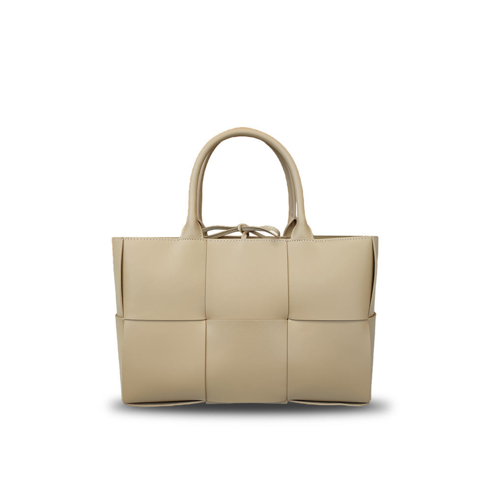 Intrecciato Weave Leather Tote Bag