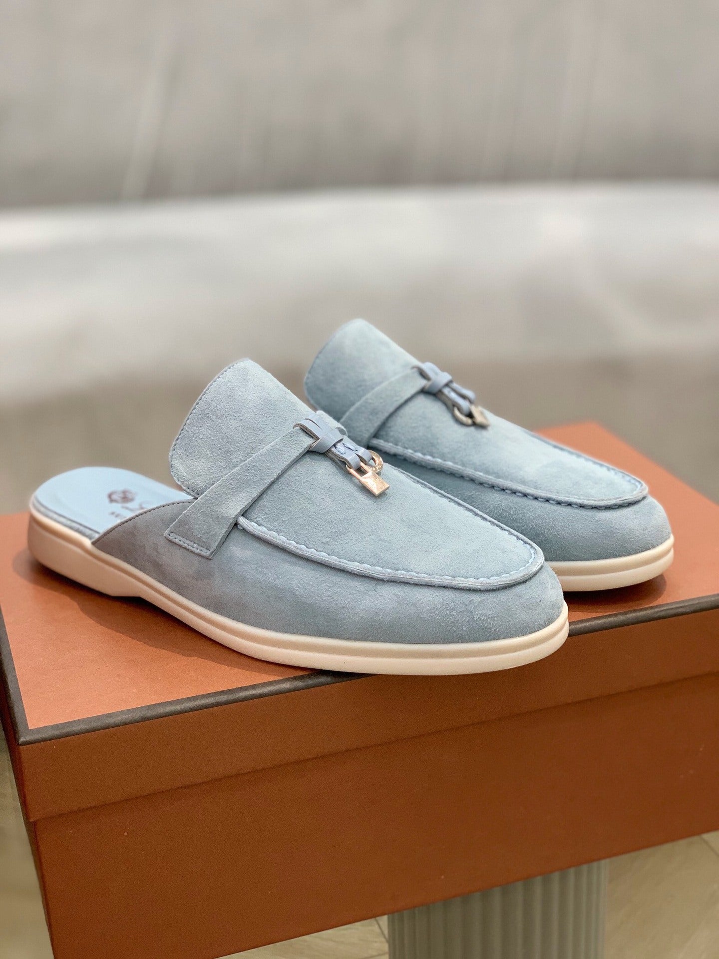 Suede Mules