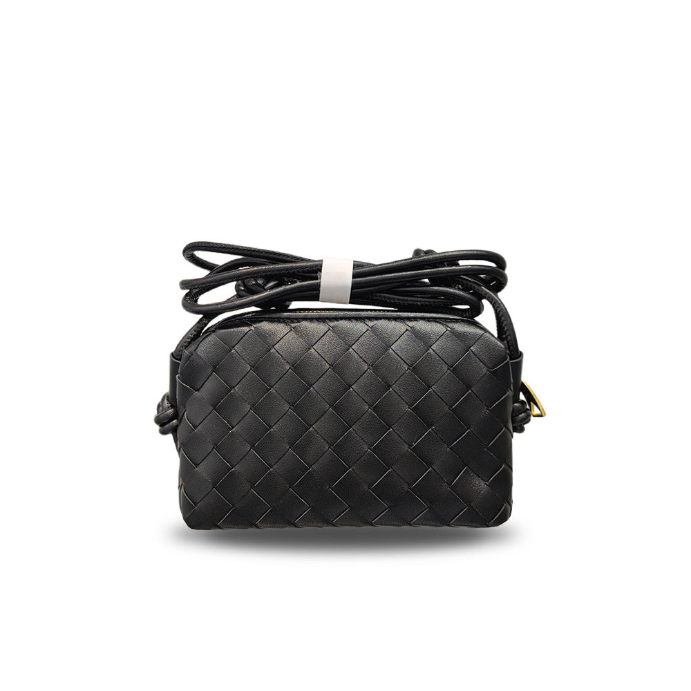 Intrecciato Weave Crossbody Bag