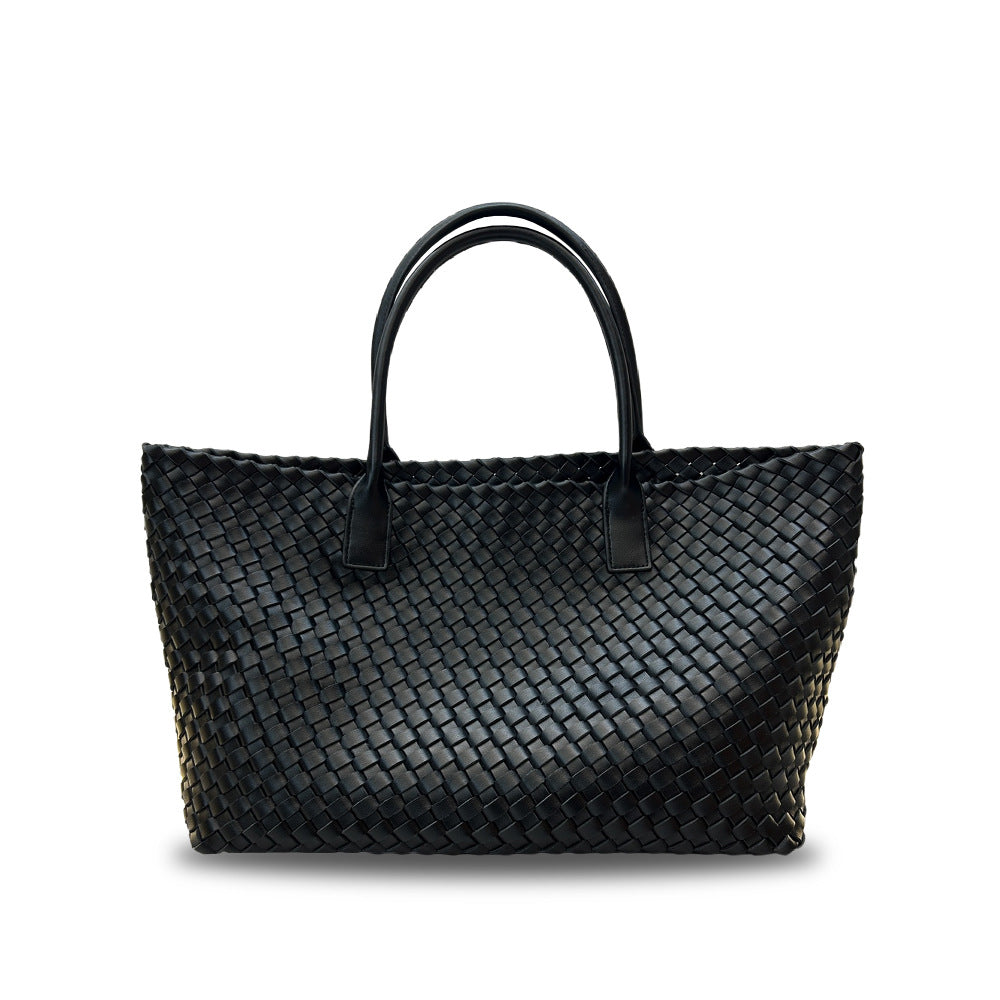 Intrecciato Weave Leather Tote Bag