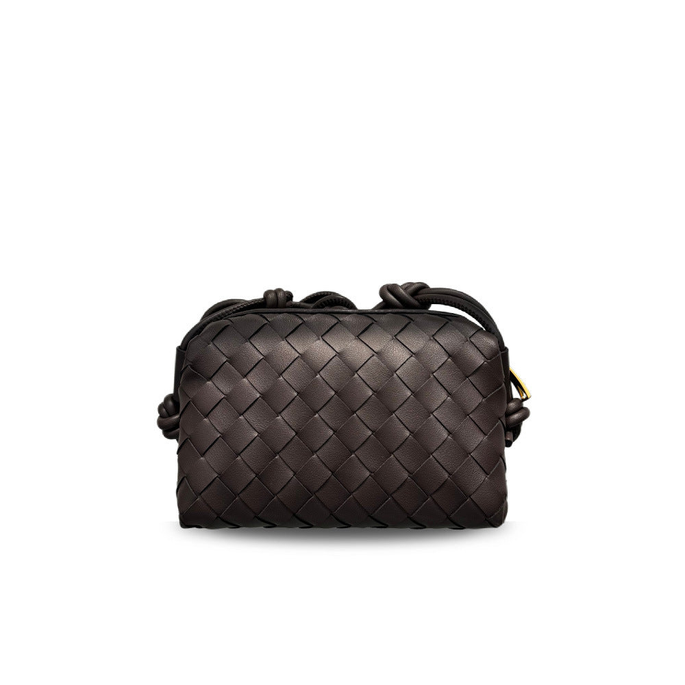 Intrecciato Weave Crossbody Bag