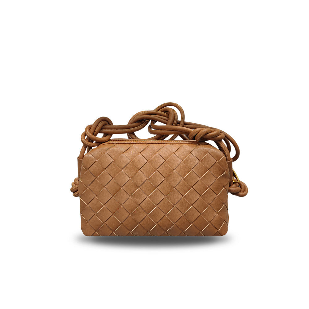 Intrecciato Weave Crossbody Bag