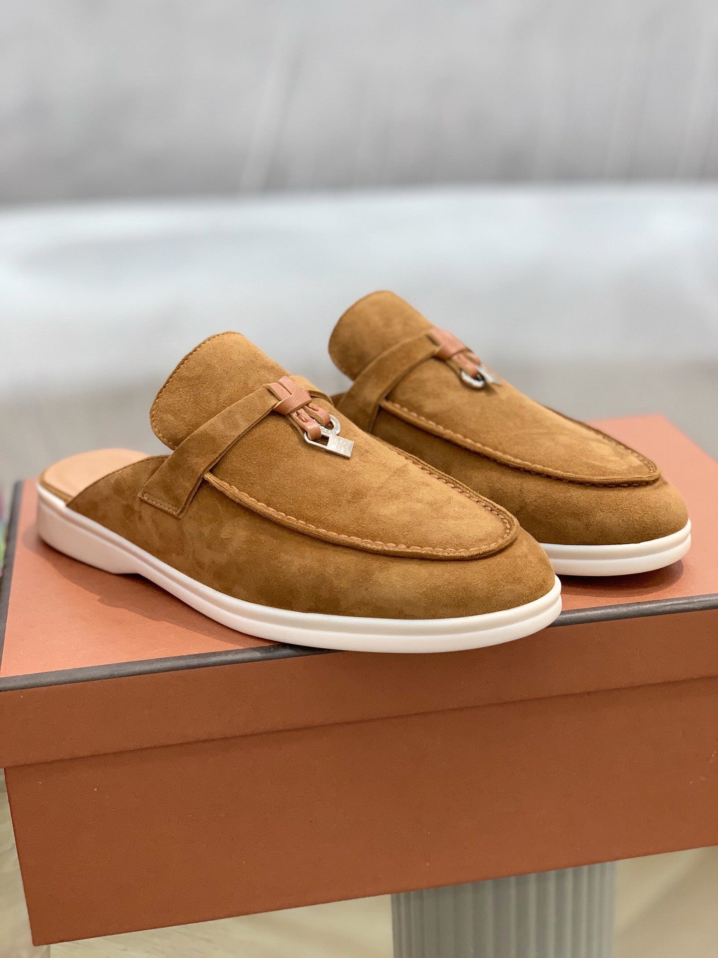Suede Mules