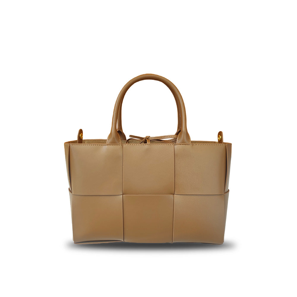 Intrecciato Weave Leather Tote Bag