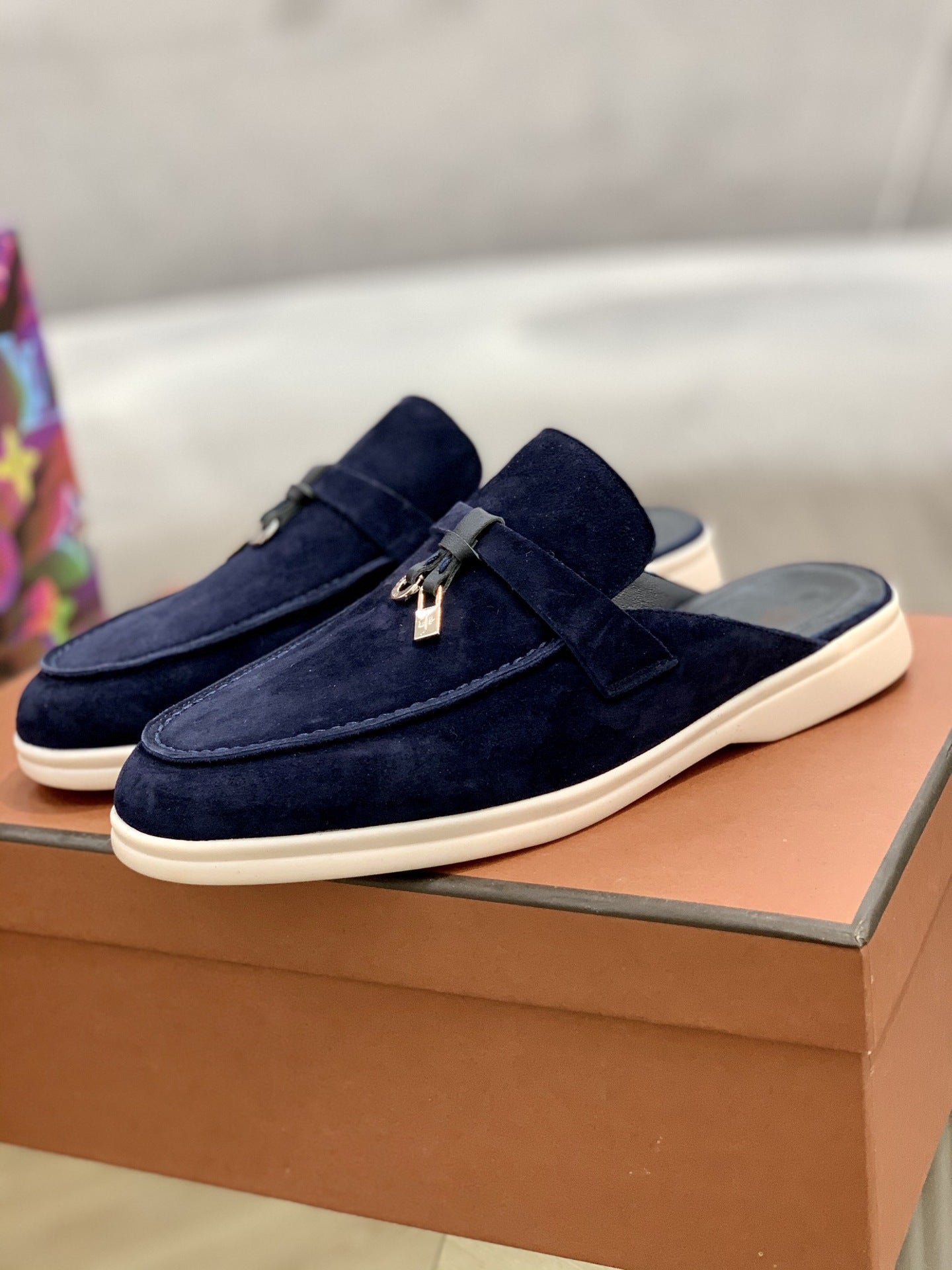 Suede Mules