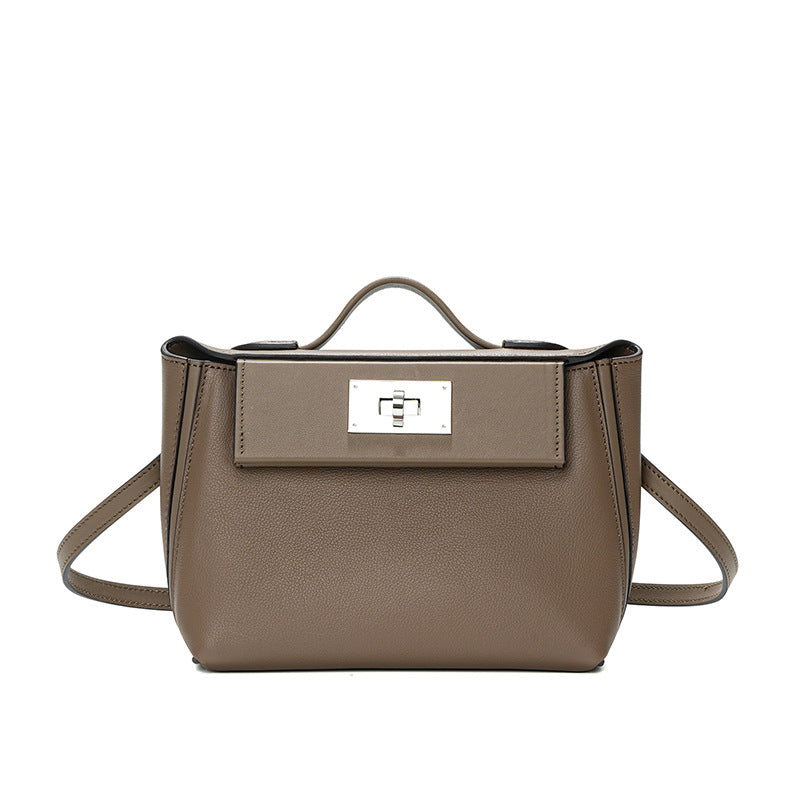 Leather Top Handle Bag