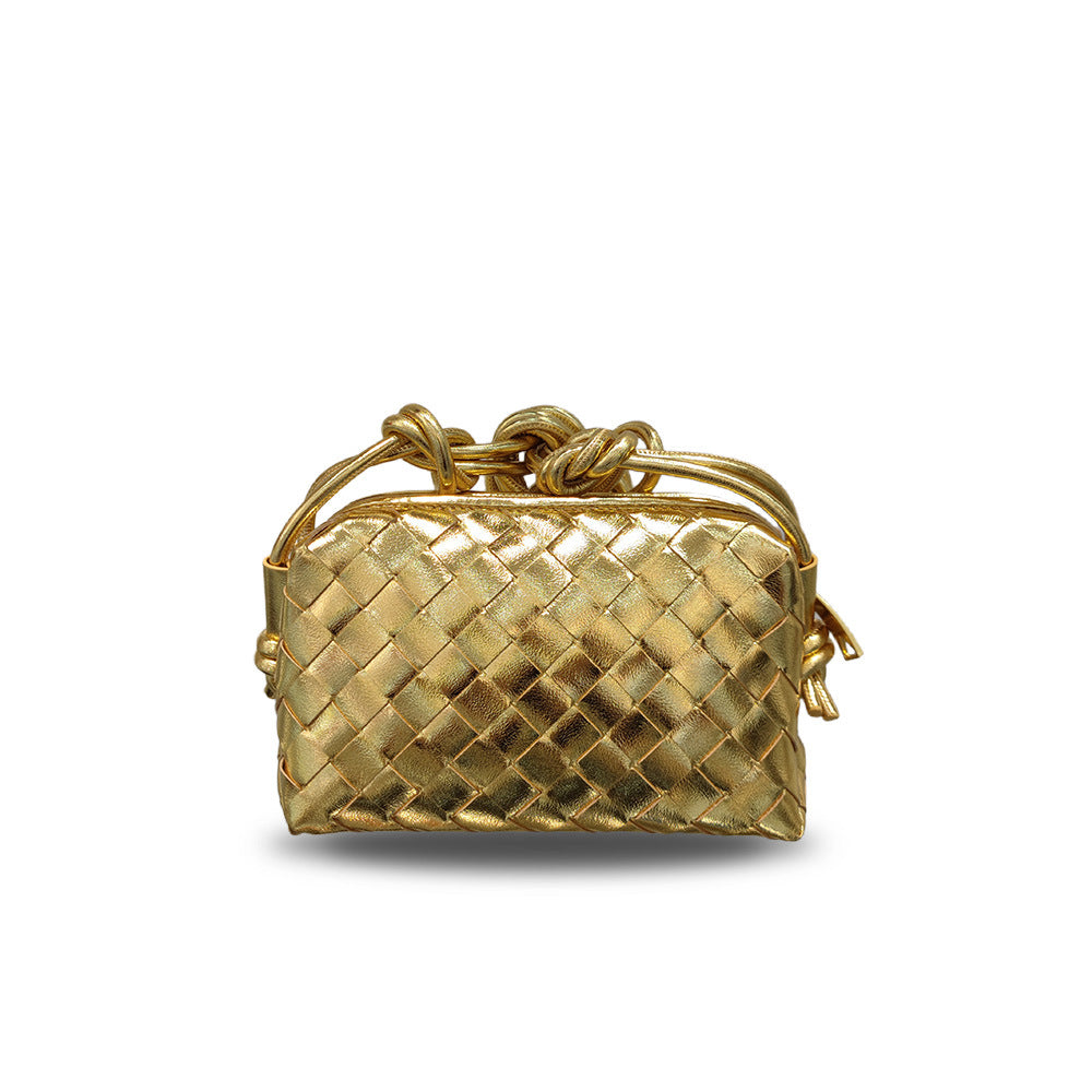 Intrecciato Weave Crossbody Bag