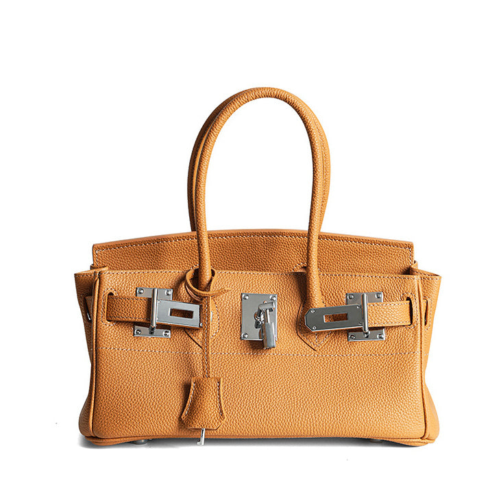 Leather Top Handle Bag
