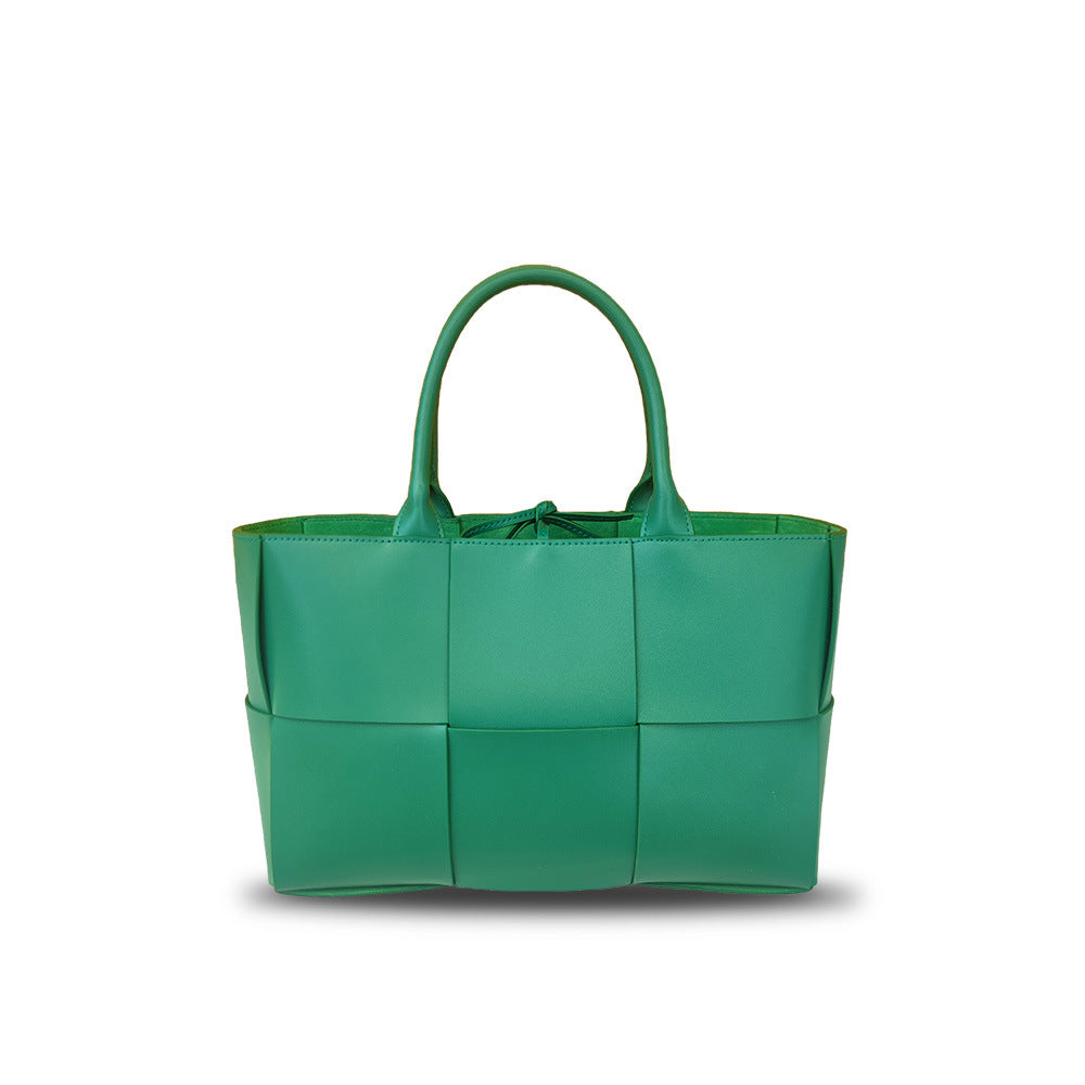 Intrecciato Weave Leather Tote Bag