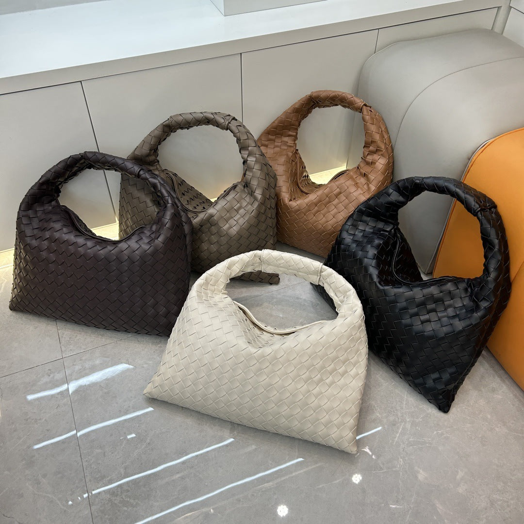 Intrecciato Weave Hobo Bag