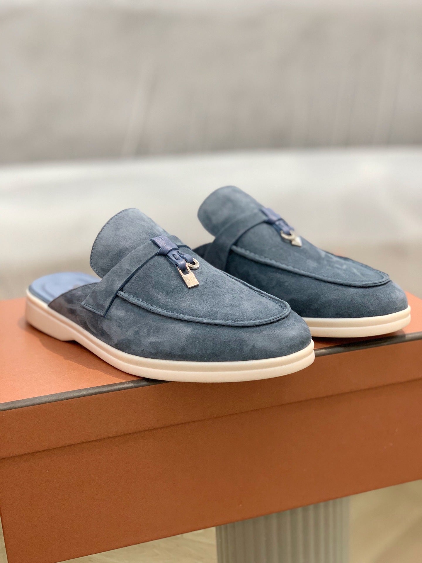 Suede Mules