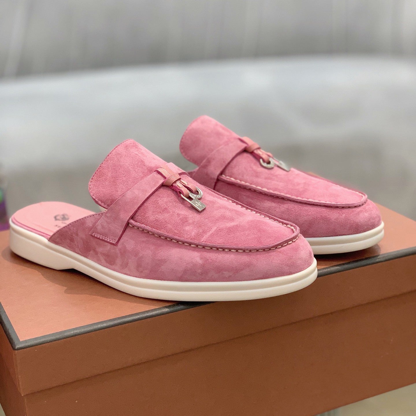 Suede Mules